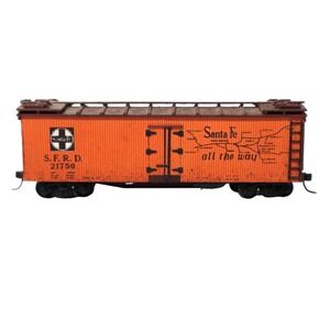 Vintage Santa Fe El Capitan Boxcar S.F.R.D. 21759 Train Car Rail Transport